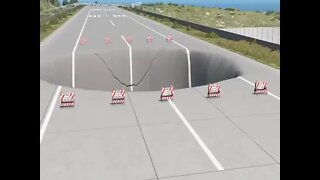 Cars vs Giant Crater 3of6 11of148 #shorts