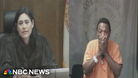 Florida man seen in viral courtroom video returns to jail