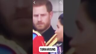 Harry to Megan: Turn Around! Follow the Royal Rules! #shorts #meganmarkle #princeharry