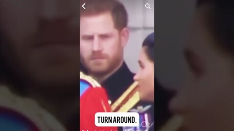 Harry to Megan: Turn Around! Follow the Royal Rules! #shorts #meganmarkle #princeharry