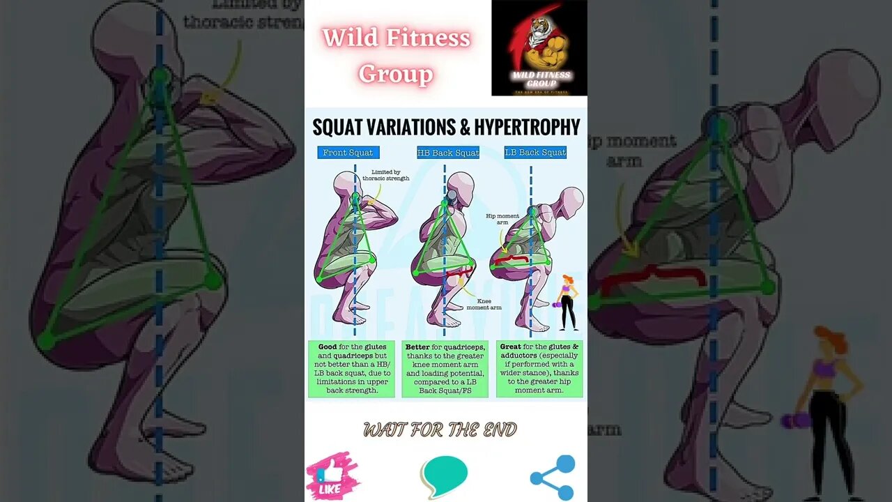🔥Squat variations and hypertrophy🔥#shorts🔥#wildfitnessgroup🔥30 July 2022🔥