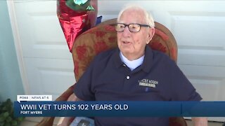 Veteran celebrates 102 years of life