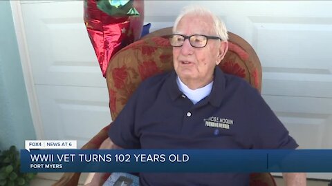 Veteran celebrates 102 years of life