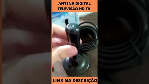Antena Digital Televisão Hd tv Interna Fio 4,3m Base Imã Uhf atacado