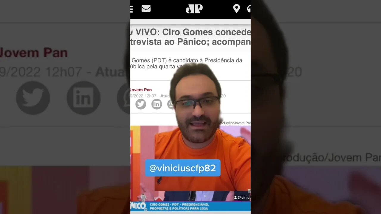 PÂNICO! Ciro Gomes coloca Lula no seu devido lugar e também leva invertida de Rogerio Morgado P3