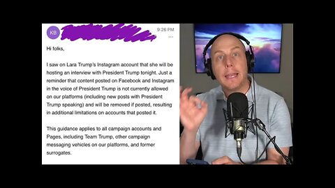 TRUMP'S VOICE BANNED! FROM SOCIAL MEDIA!!!