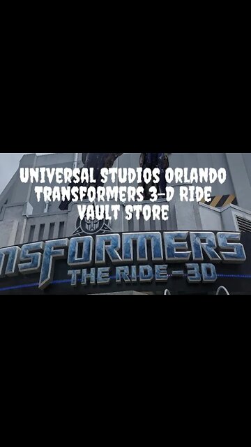 Universal Studios Transformers 3-D Ride Vault Supply Store Walk Thru - Orlando FL Rodimusbill Short
