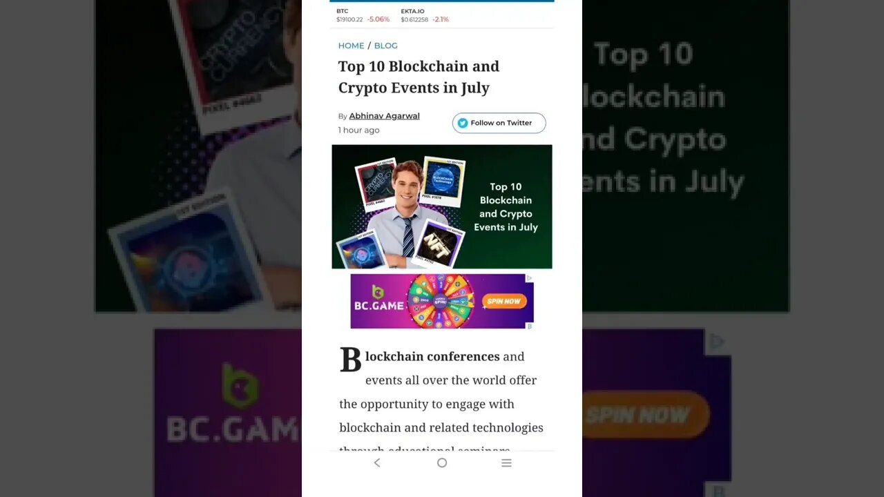 Top 10 Blockchain and Crypto Events in July 2022 #cryptomash #ytshorts #cryptonews #viralvideo2022