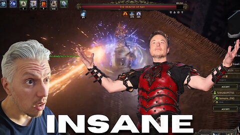 Elon Musk Going Crazy In Path Of Exile 2.