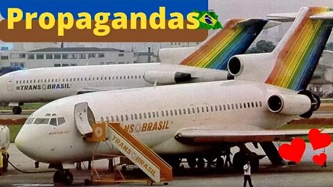 Propagandas Antigas da TRANSBRASIL - Colorizado Por AI #color #aviação #avião