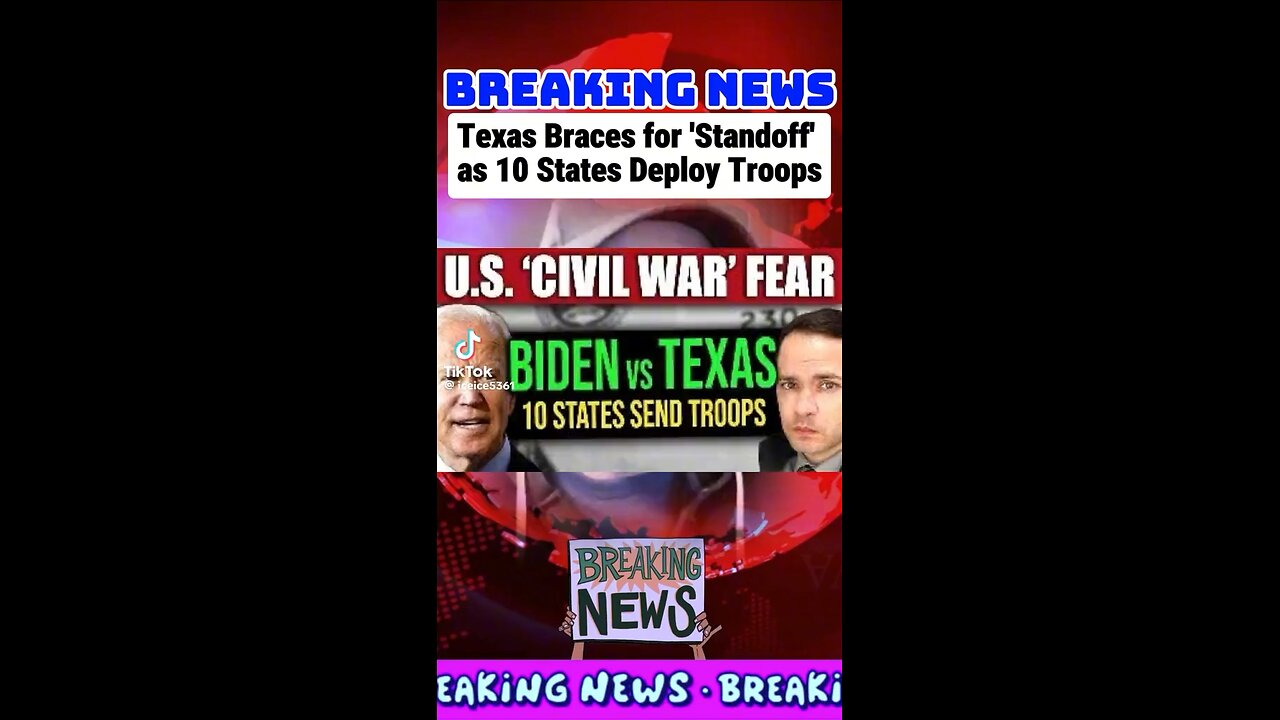 Breaking news war with Texas and Biden