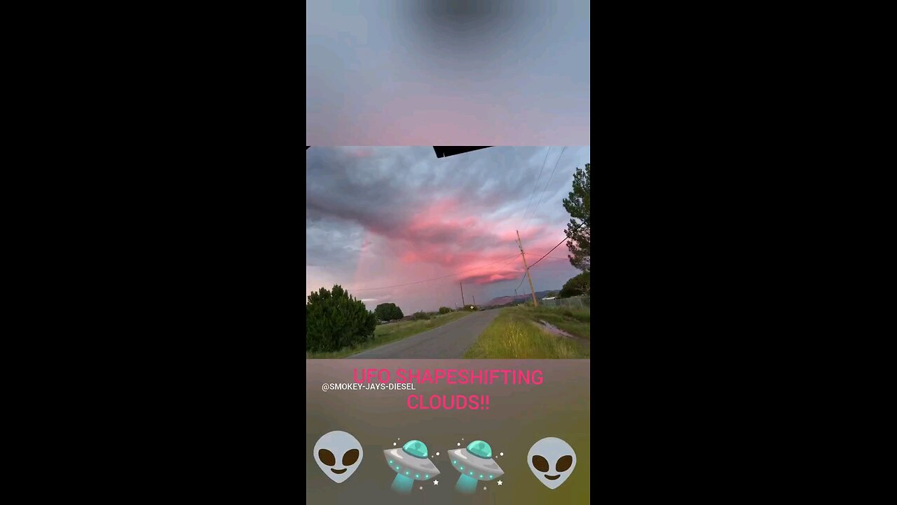 strange ufo shape shifting clouds