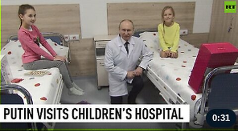 Putin visits children in Moscow’s specialist centre