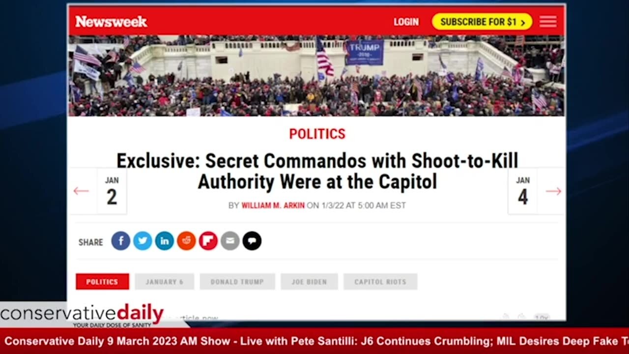 Conservative Daily: Shoot to Kill Commandos at J6? JoeOltmann with Pete Santilli