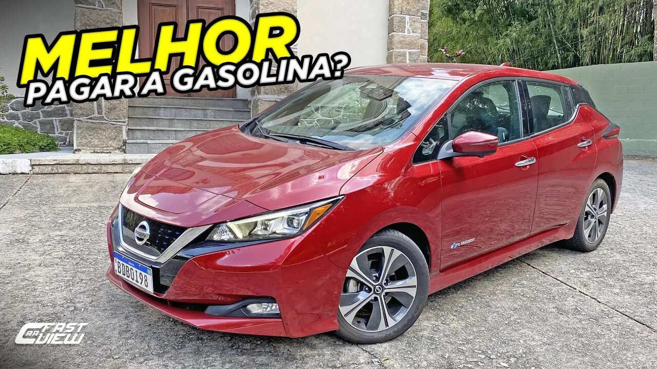 AVALIAÇÃO NISSAN LEAF ⚡️ CARRO ELÉTRICO COM DESIGN ESPORTIVO E AUTONOMIA DE 272 KM VALE A PENA?