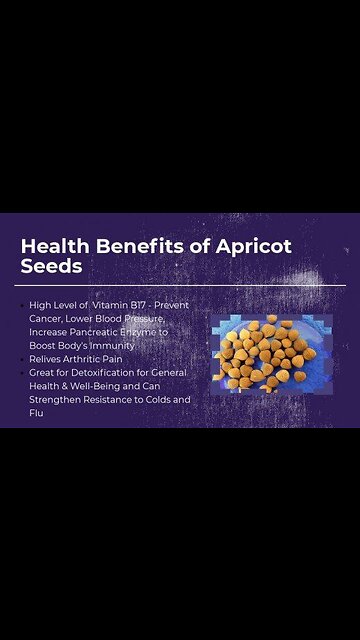 MAN IMPRISONED FOR SELLING APRICOT SEEDS TO FIGHT CANCER BY