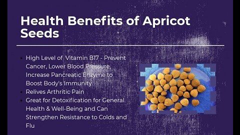 MAN IMPRISONED FOR SELLING APRICOT SEEDS TO FIGHT CANCER BY