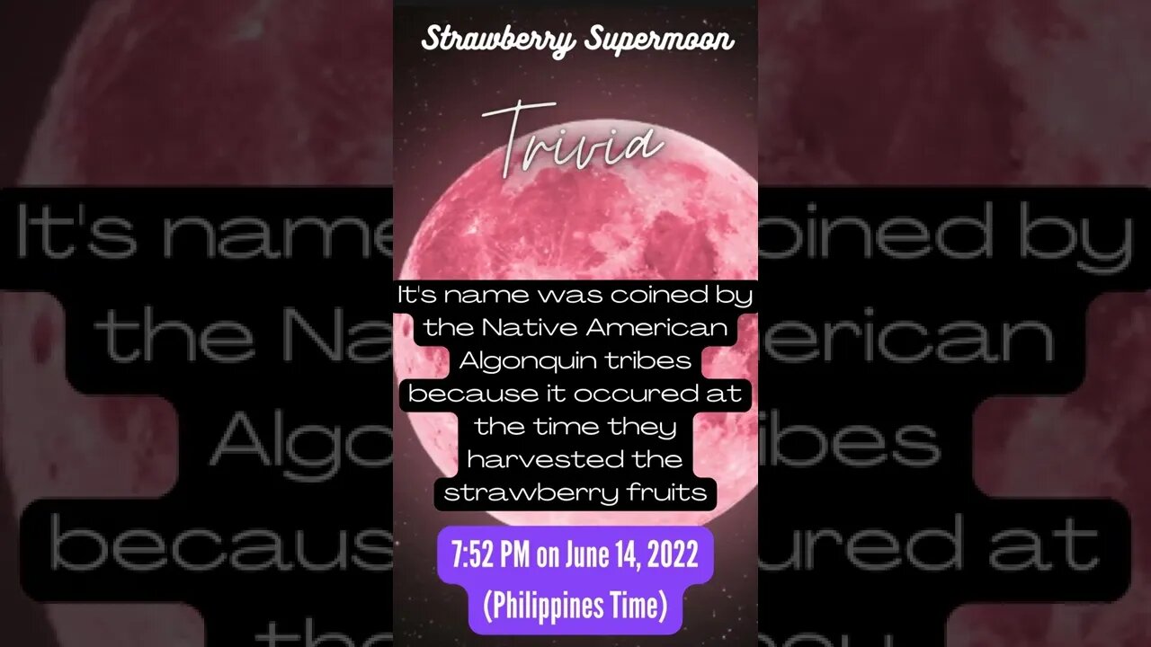 strawberry super moon trivia 2 #shorts