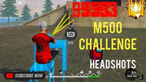 Only Red Number Gameplay With M500 _ Free Fire || Ramraj Gaming