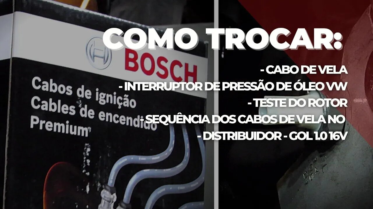 COMO TROCAR INTERRUPTOR DE OLEO GOL G2 + CABO DE VELA E TESTES | Será que deu bom? 😬