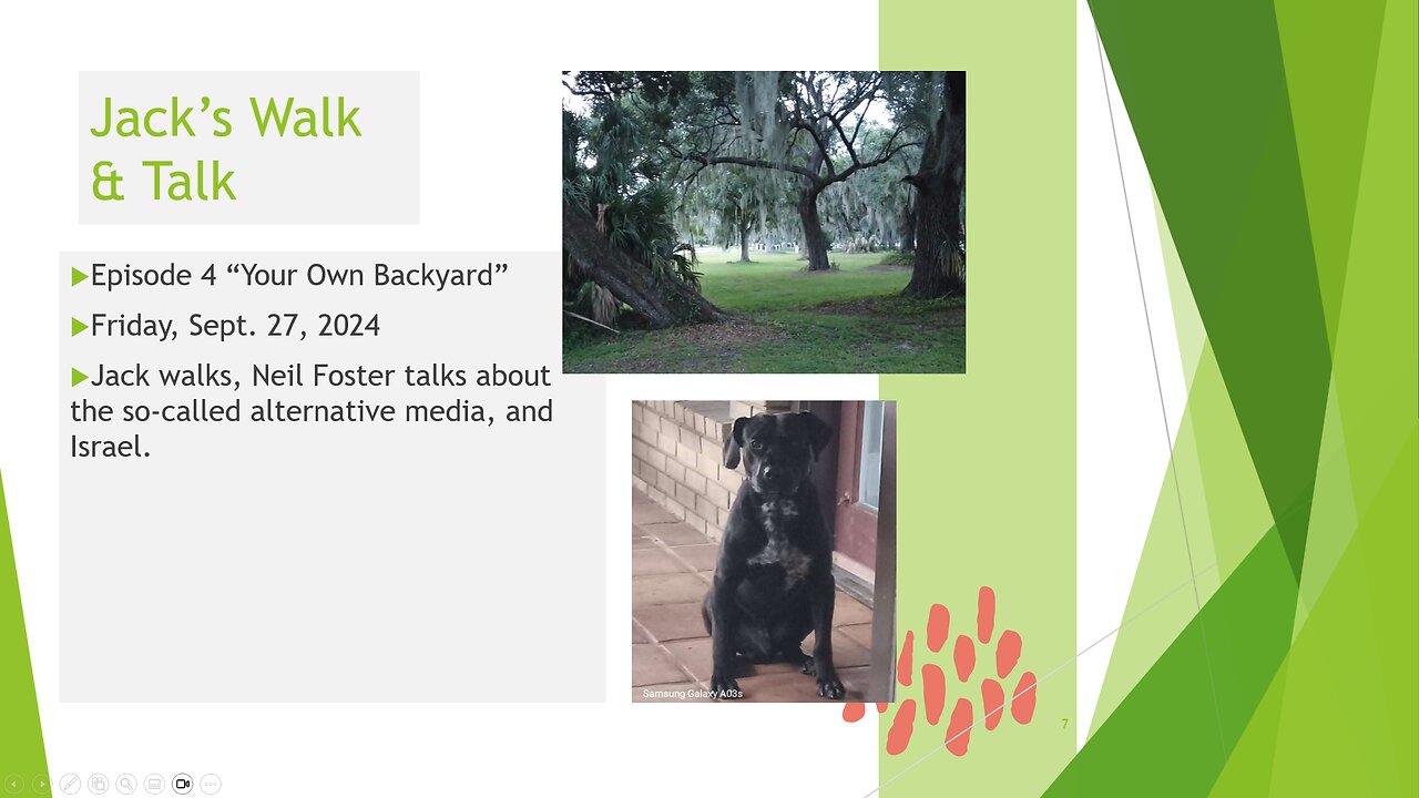 Neil Foster: Jack's Walk & Talk - "Your Own Backyard" - Sept. 27, 2024