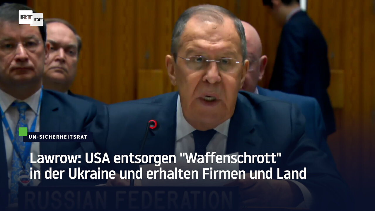 Lawrow: USA entsorgen "Waffenschrott" in der Ukraine und erhalten Firmen und Land