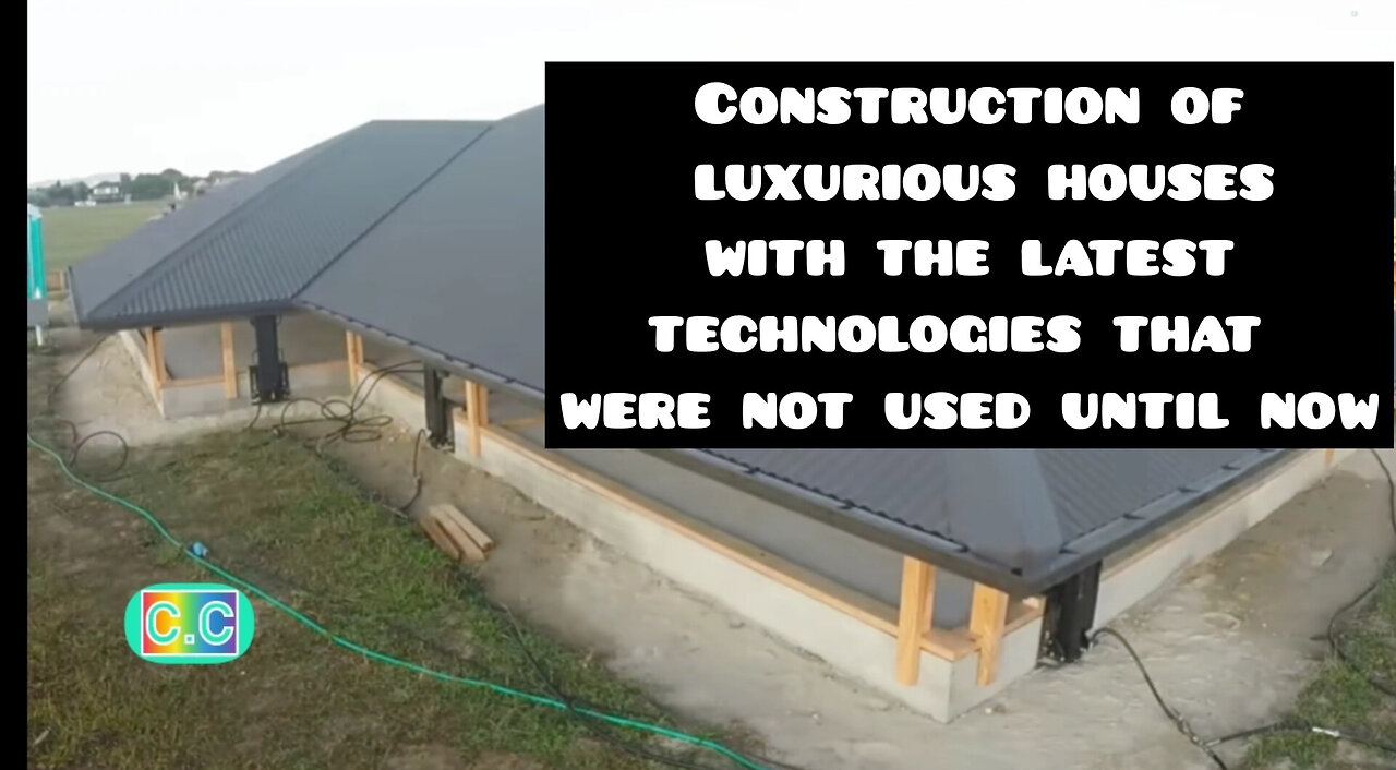 Construction of luxurious houses with the latest technologies that were not used until now