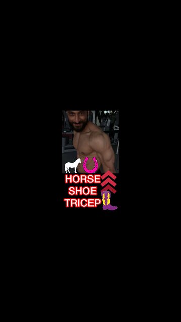 HORSE SHOE TRICEP #shorts #youtubeshorts