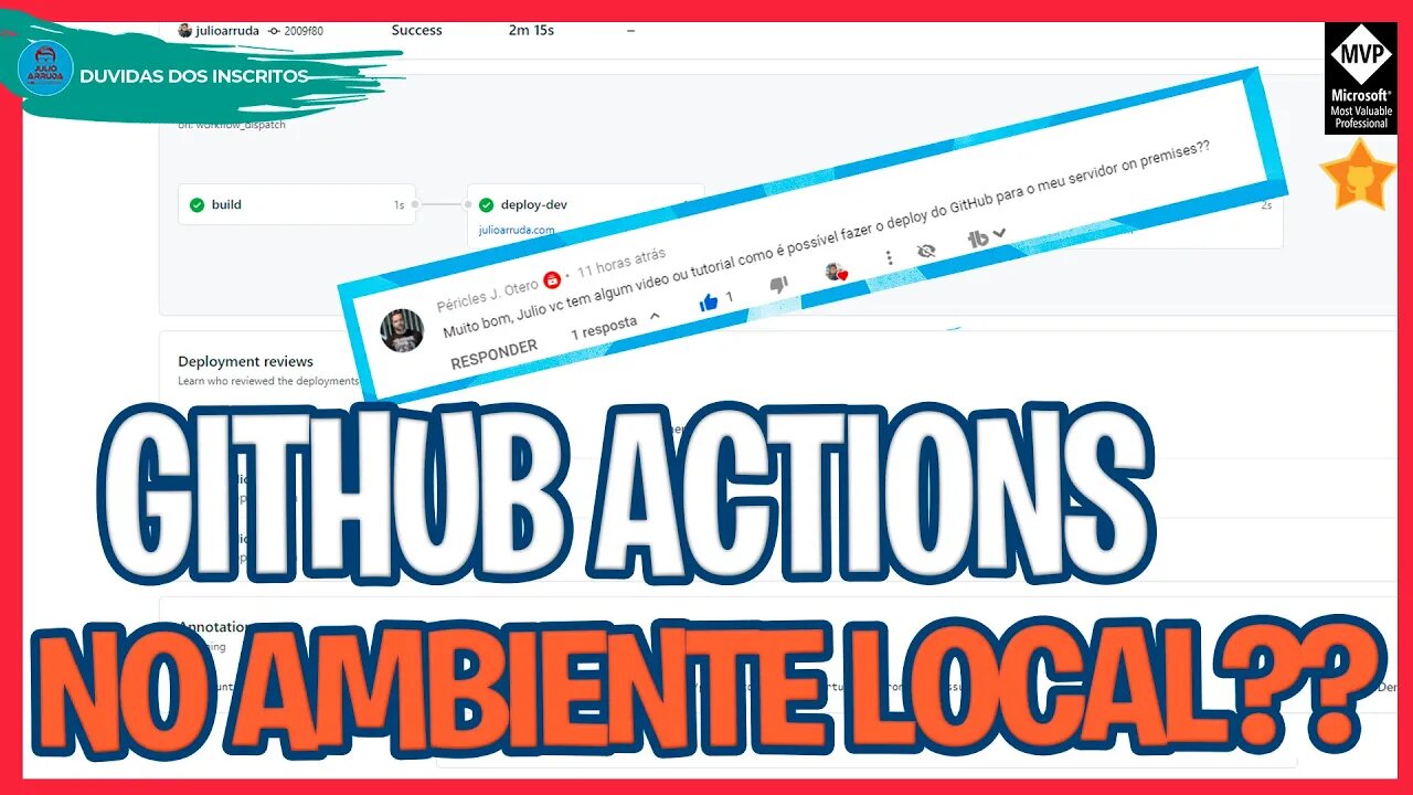 DÁ PRA FAZER DEPLOY COM @GitHub ACTIONS NO ONPREMISSES? | DÚVIDAS DOS INSCRITOS