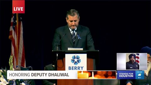 Sen. Cruz Delivers Remarks During Funeral for Deputy Sandeep Dhaliwal