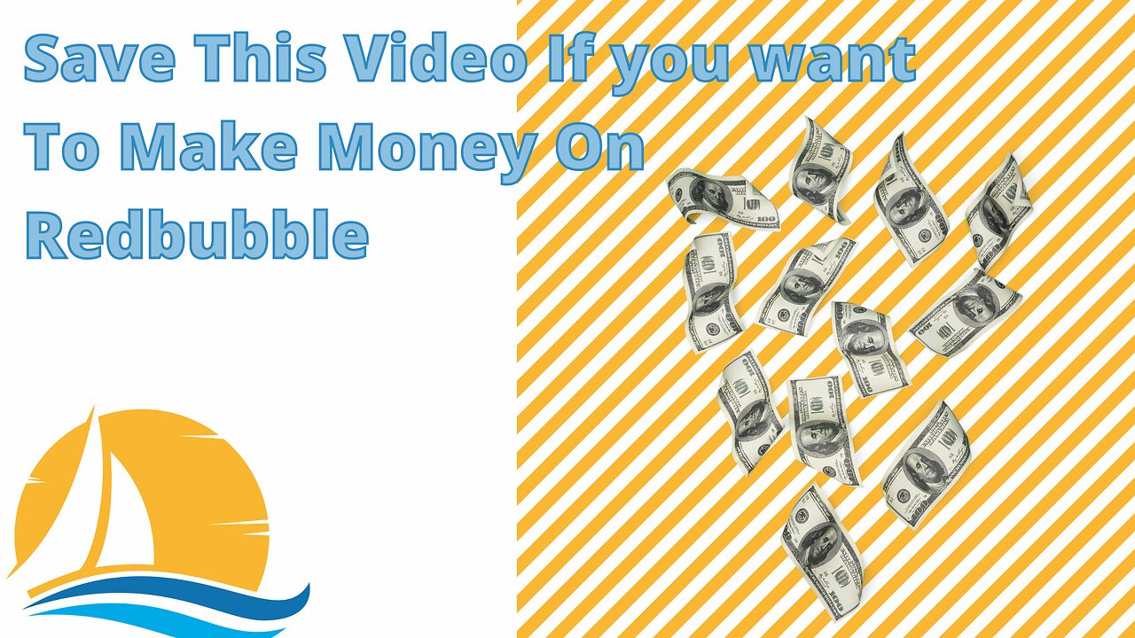 Save this video if you want to make money on Redbubble