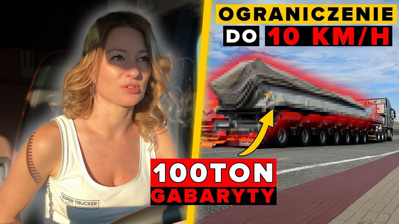 GABARYTY- MAMY OGRANICZENIE DO 10km/h OVERSIZE TRANSPORT- We have a 10km/h LIMIT!