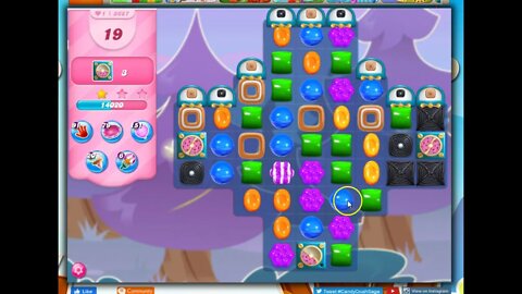Candy Crush Level 3687 Talkthrough, 30 Moves 0 Boosters