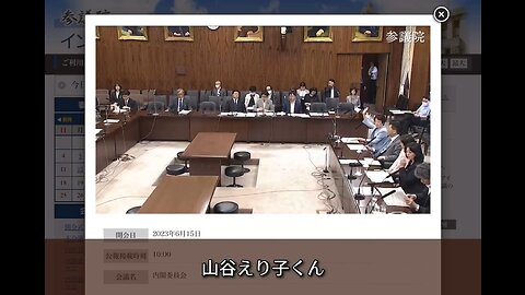 山谷えり子議員＆滝本太郎弁護士:参議院委員会質疑応答