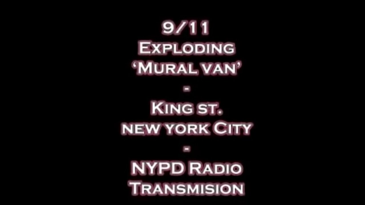 911.The 5 Dancing Jews' Van With The Mural of a Plane Hitting The WTC