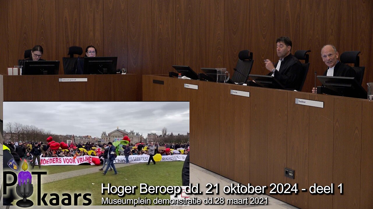 deel 1 Hoger Beroep Museumplein Demonstranten Amsterdam dd. 28 maart 2021 - 21 oktober 2024