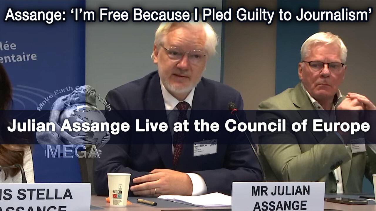 Assange: ‘I’m Free Because I Pled Guilty to Journalism’ | Julian Assange Live at the Council of Europe