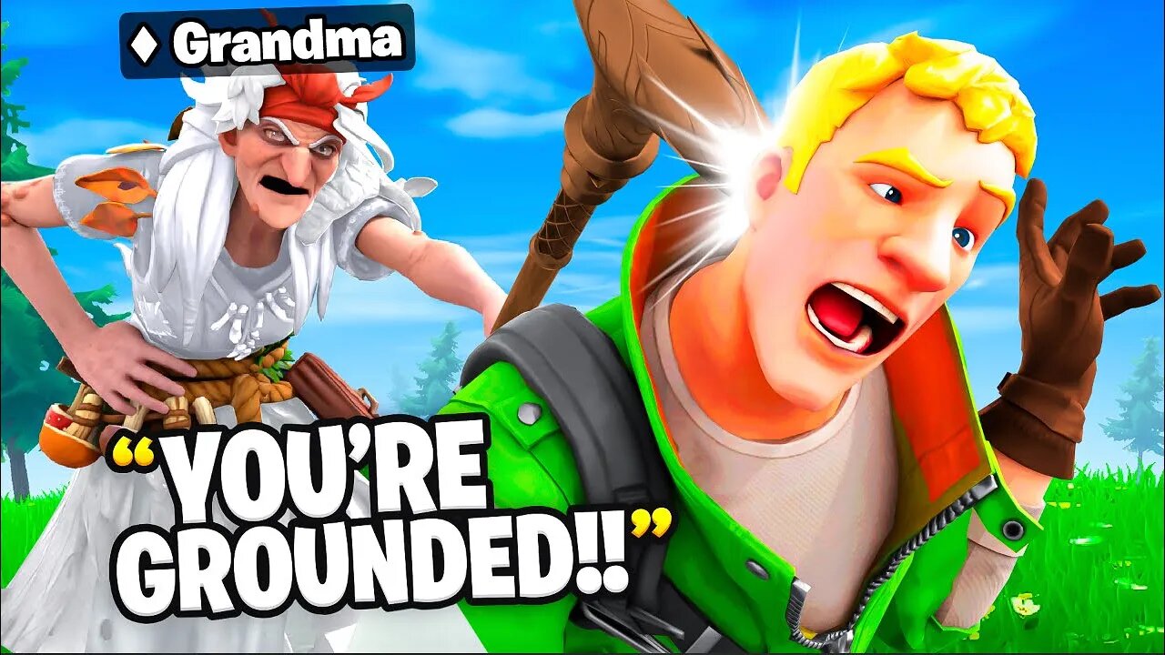 Pretending To Be His GRANDMA in Fortnite!