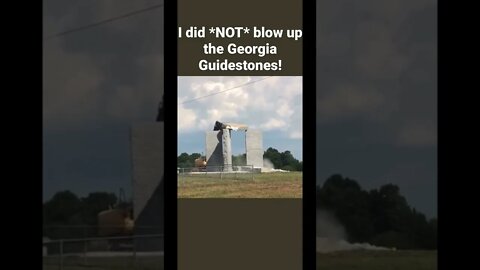 Georgia Guidestones blown up!