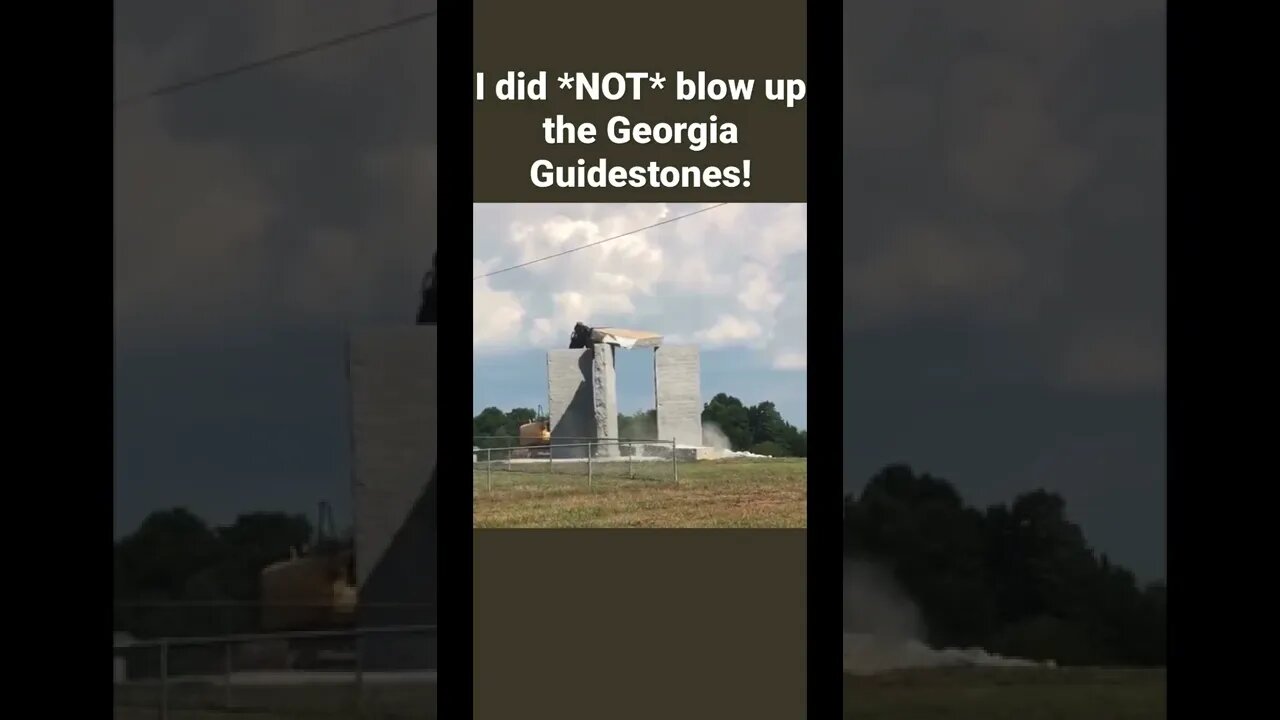 Georgia Guidestones blown up!