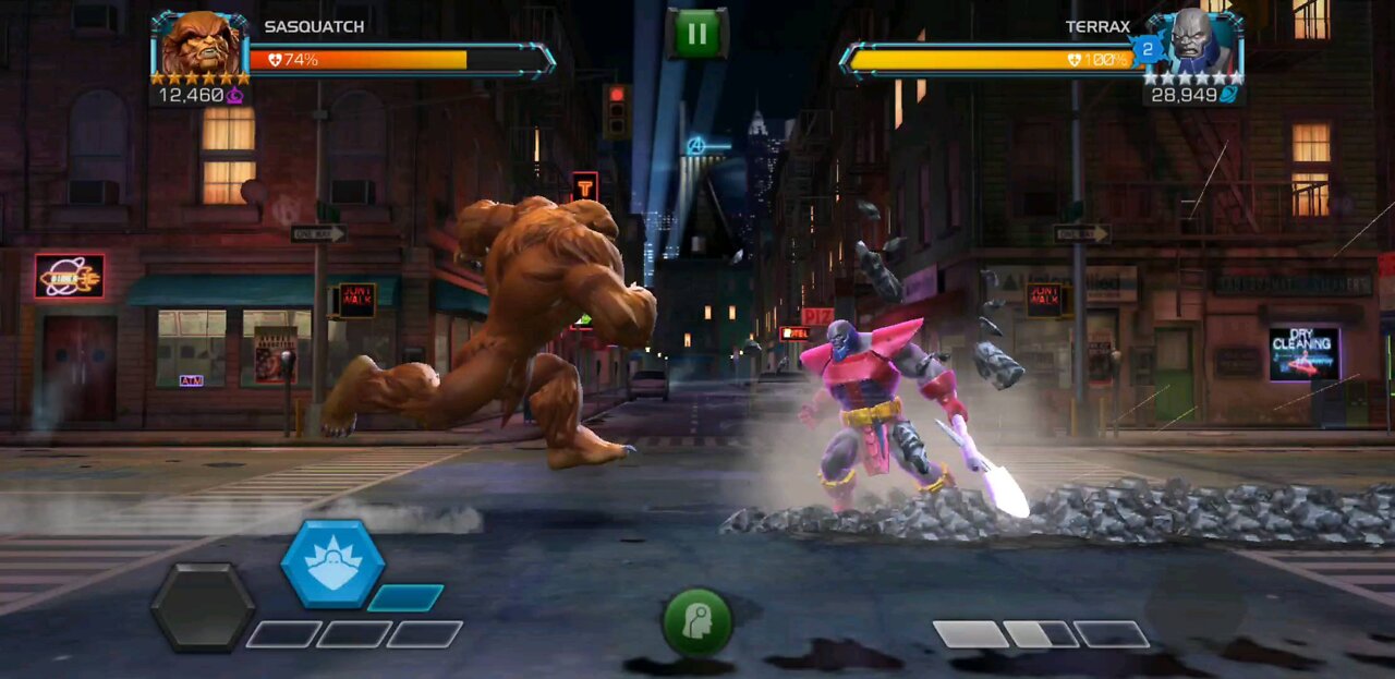 Mcoc, Sasquatch vs Terrax