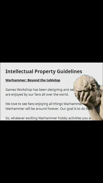 Games Workshop Intellectual Property Guidelines #Shorts