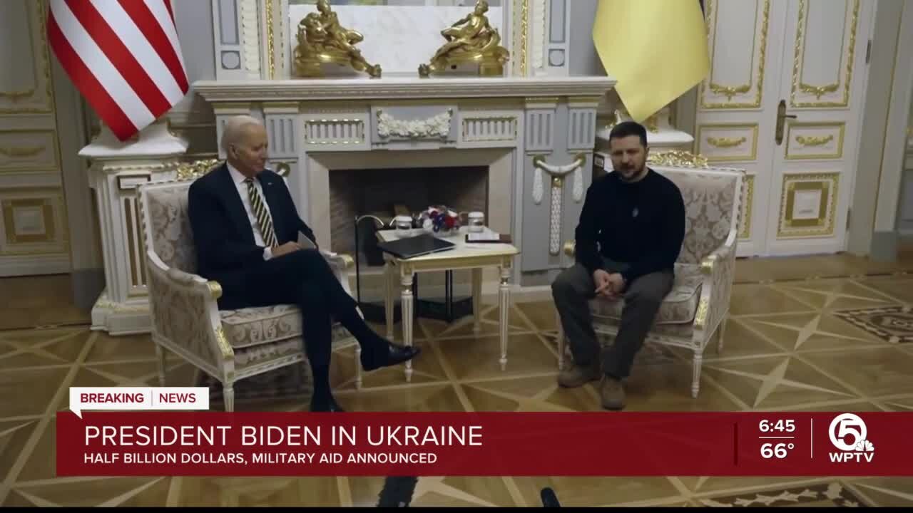 Biden in Kyiv to show solidarity as Ukraine war nears 1 year