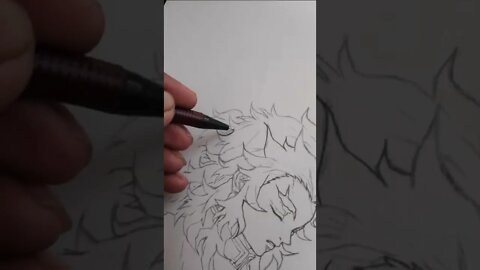 outline v/s sketch(AKAZA) ##youtubeshorts #shorts #shortsvideo #sketch#like #ytshorts #demonslayer