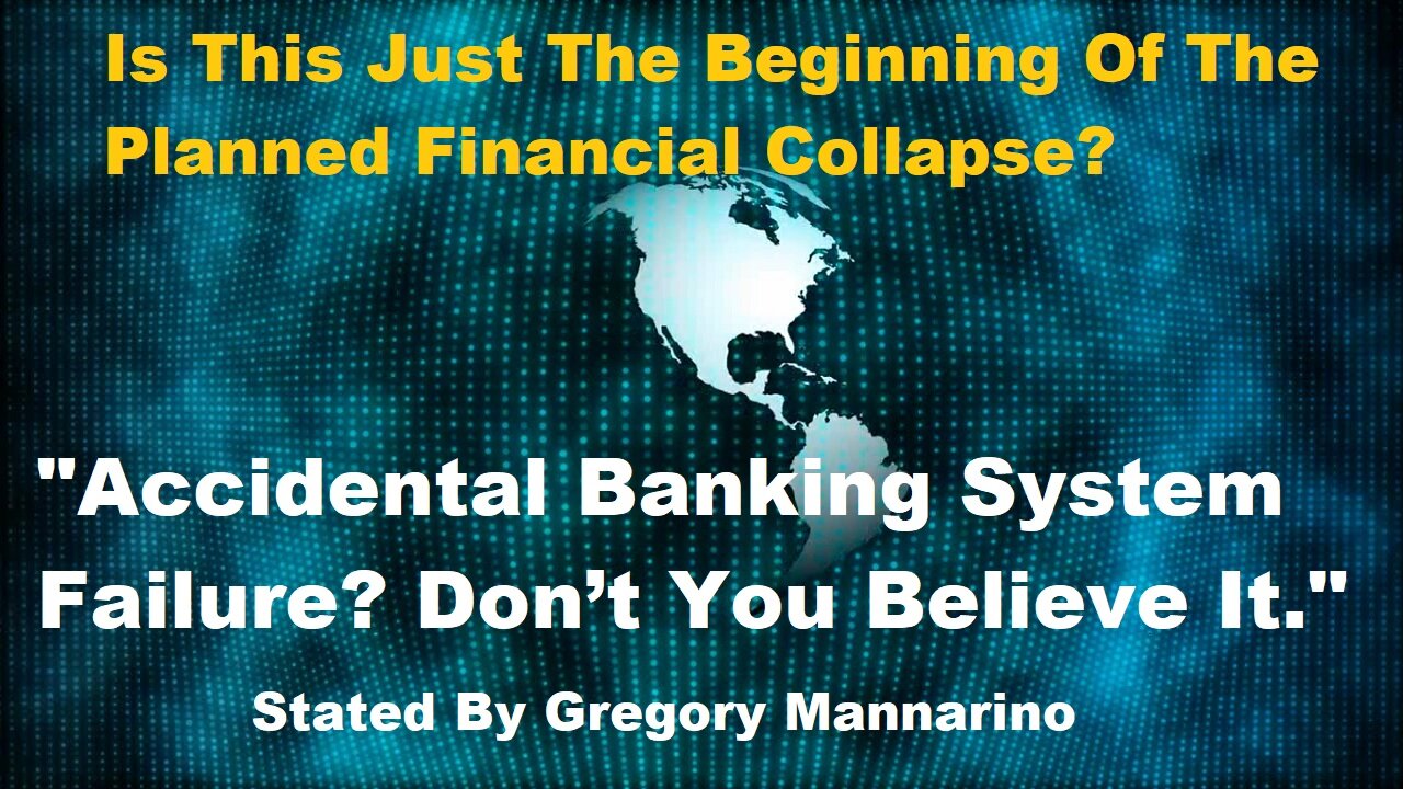 Is This Only The Beginning Of The Planned Financial Collapse? Be Prepared, But Not Fearful!