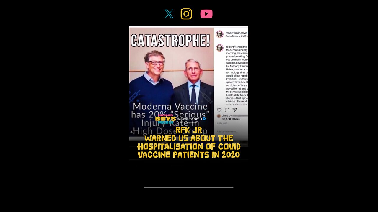 RFK jr WARNED US about the hospitalisation of Covid vaccine patients