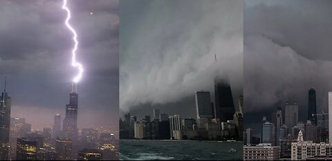 Aftermath Of Tornado Warning/Huge Storm Hitting Chicago