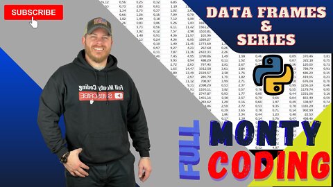 How to make Data frames and Series in Python