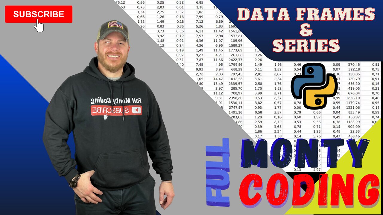 How to make Data frames and Series in Python