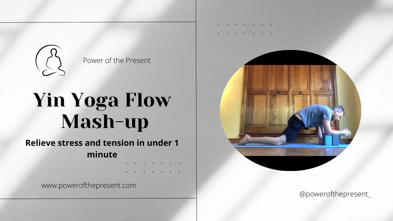 Yin Yoga flow mash-up: Relieve stress and tension in under 1 minute